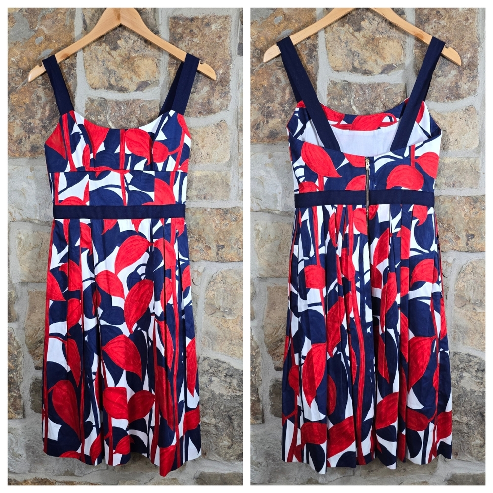 Milly Leaf Print Dress